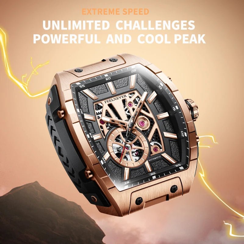 LIGE 8250 Movement Watch Men Mechanical Watches Luxury 316L Stainless Steel Sapphire Mirror Waterproof Automatic Watch for Men - Tara's Tiny Treasures