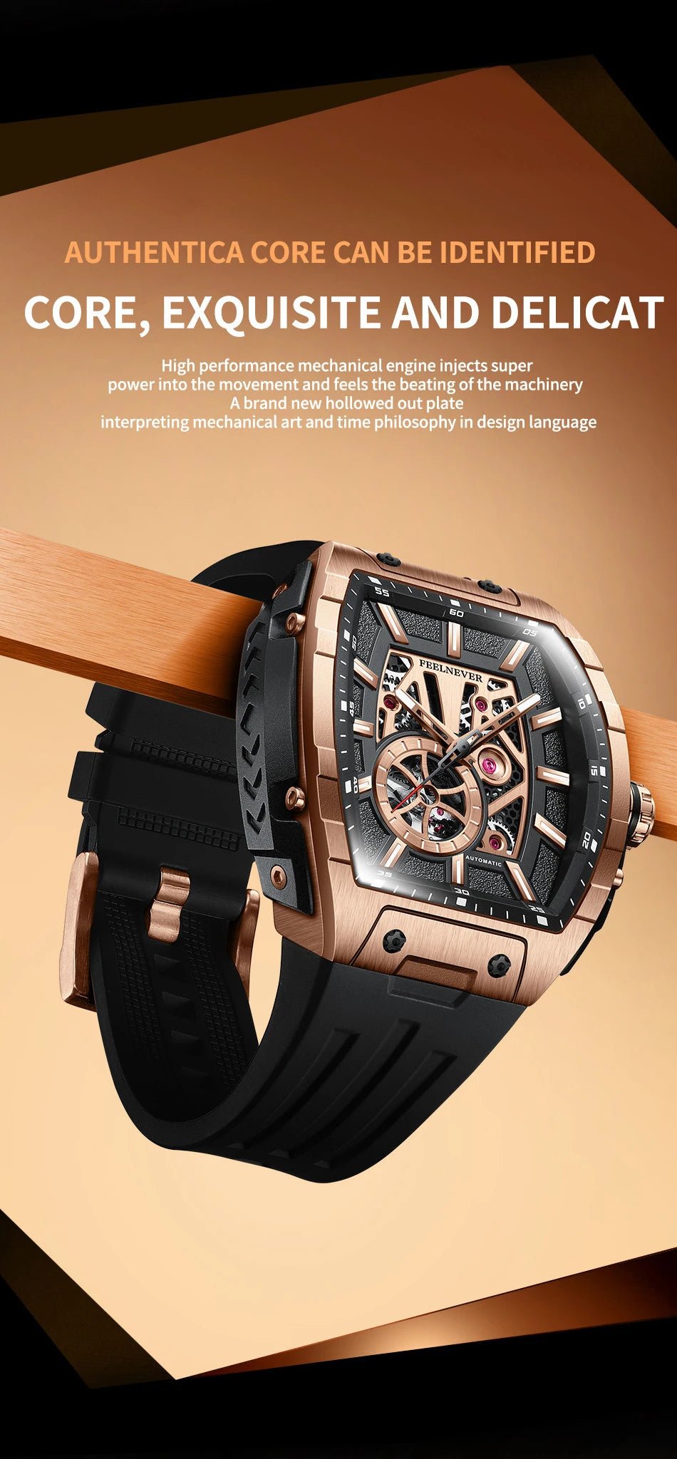 LIGE 8250 Movement Watch Men Mechanical Watches Luxury 316L Stainless Steel Sapphire Mirror Waterproof Automatic Watch for Men - Tara's Tiny Treasures