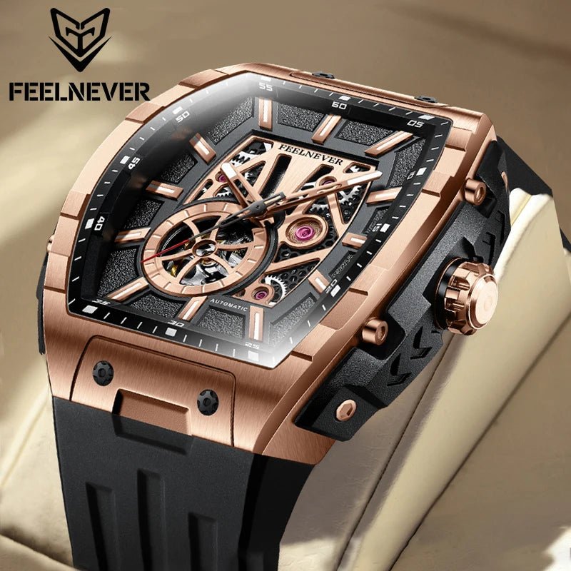 LIGE 8250 Movement Watch Men Mechanical Watches Luxury 316L Stainless Steel Sapphire Mirror Waterproof Automatic Watch for Men - Tara's Tiny Treasures