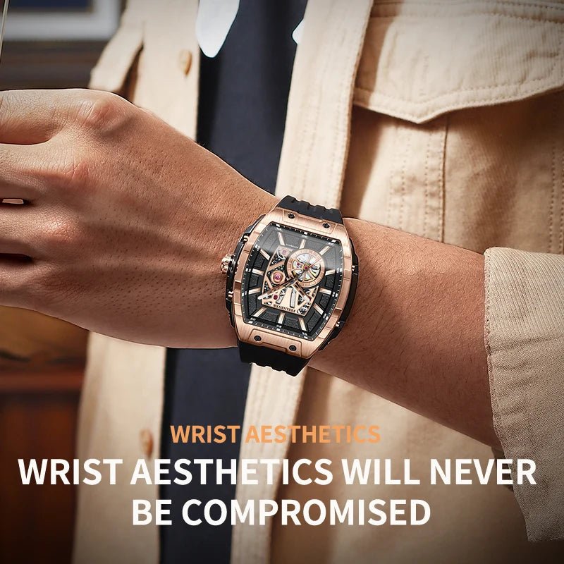 LIGE 8250 Movement Watch Men Mechanical Watches Luxury 316L Stainless Steel Sapphire Mirror Waterproof Automatic Watch for Men - Tara's Tiny Treasures