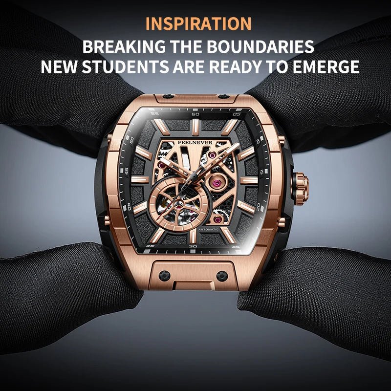 LIGE 8250 Movement Watch Men Mechanical Watches Luxury 316L Stainless Steel Sapphire Mirror Waterproof Automatic Watch for Men - Tara's Tiny Treasures