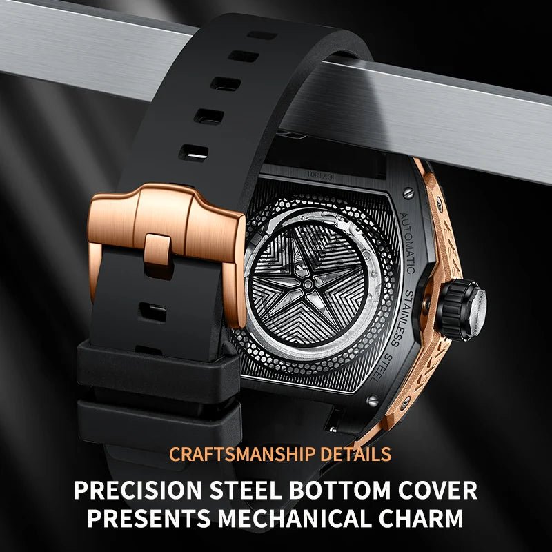 LIGE 8250 Movement Watch Men Mechanical Watches Luxury 316L Stainless Steel Sapphire Mirror Waterproof Automatic Watch for Men - Tara's Tiny Treasures