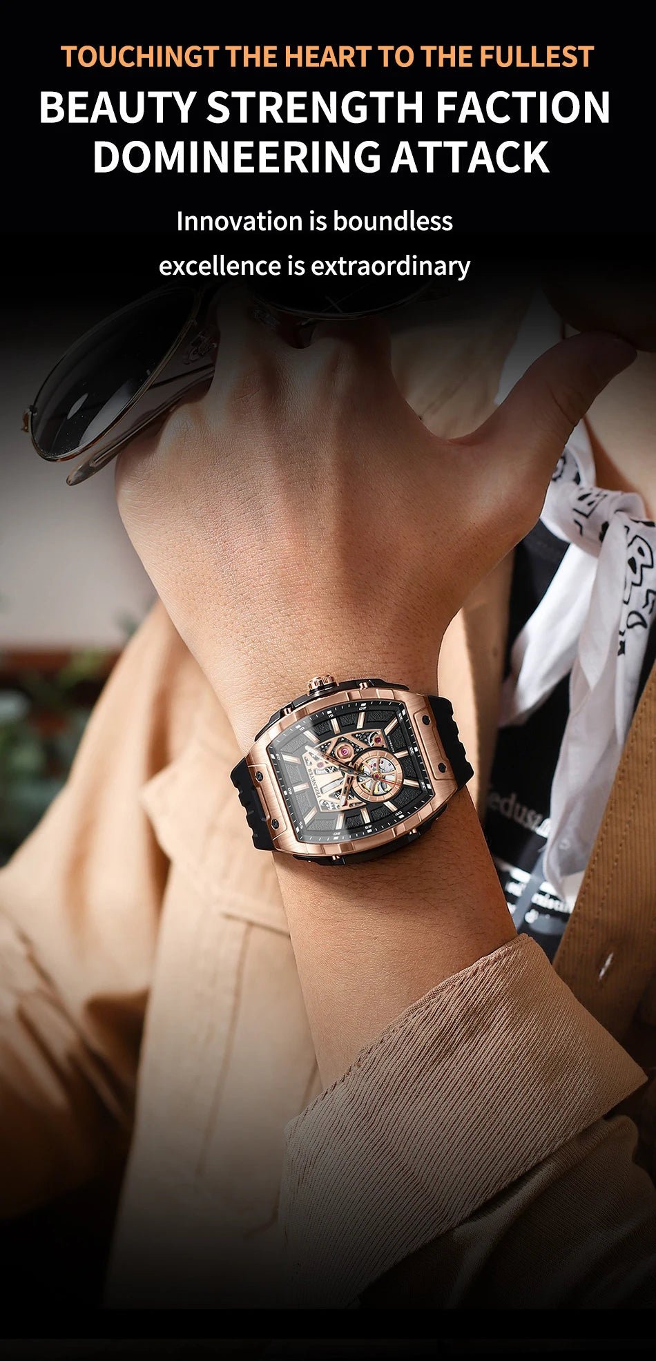 LIGE 8250 Movement Watch Men Mechanical Watches Luxury 316L Stainless Steel Sapphire Mirror Waterproof Automatic Watch for Men - Tara's Tiny Treasures
