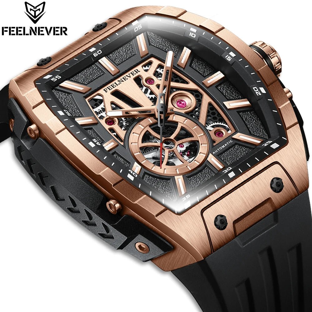 LIGE 8250 Movement Watch Men Mechanical Watches Luxury 316L Stainless Steel Sapphire Mirror Waterproof Automatic Watch for Men - Tara's Tiny Treasures