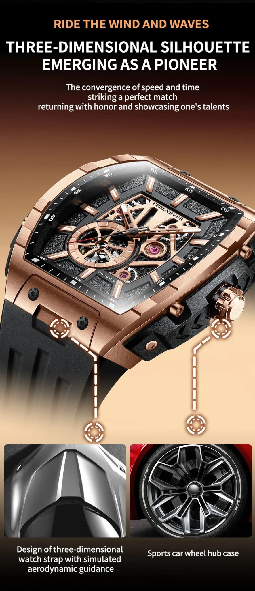 LIGE 8250 Movement Watch Men Mechanical Watches Luxury 316L Stainless Steel Sapphire Mirror Waterproof Automatic Watch for Men - Tara's Tiny Treasures