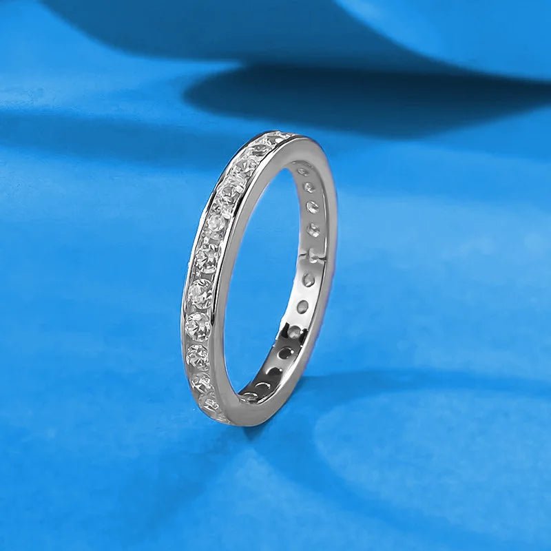 Luxury 18K Solid Platinum PT950 certifid geometric edgeless ring ring simple and versatile white gold Pt950 high jewelry - Tara's Tiny Treasures