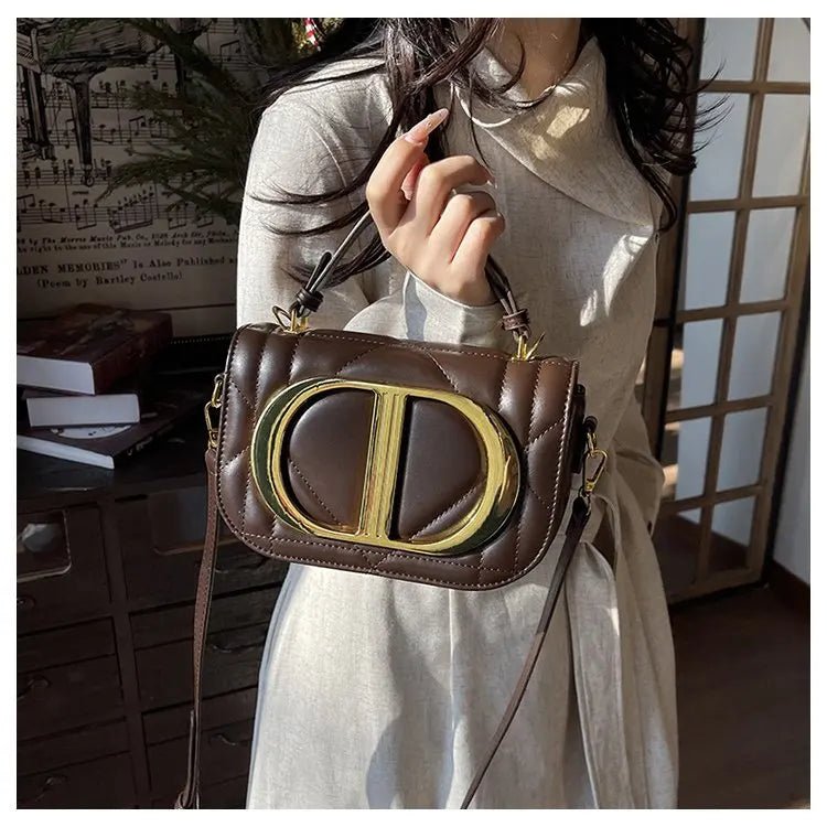 Luxury Chic Designer Diaper Bag For Women Large Capacity Tote Elegant Leather Crossbody Handbag For Fashionable And Practical - Tara's Tiny Treasures