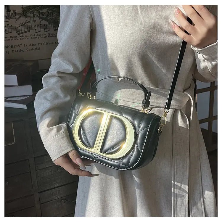 Luxury Chic Designer Diaper Bag For Women Large Capacity Tote Elegant Leather Crossbody Handbag For Fashionable And Practical - Tara's Tiny Treasures