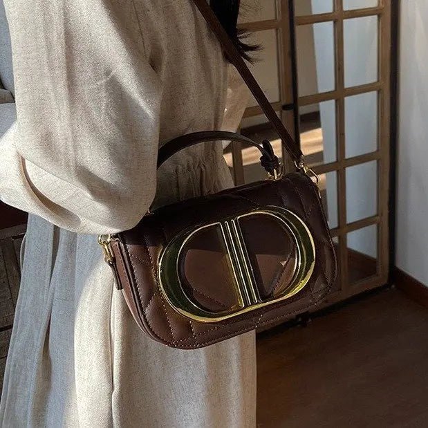Luxury Chic Designer Diaper Bag For Women Large Capacity Tote Elegant Leather Crossbody Handbag For Fashionable And Practical - Tara's Tiny Treasures