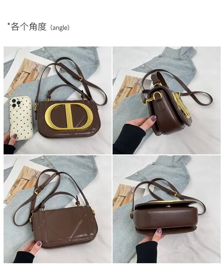 Luxury Chic Designer Diaper Bag For Women Large Capacity Tote Elegant Leather Crossbody Handbag For Fashionable And Practical - Tara's Tiny Treasures