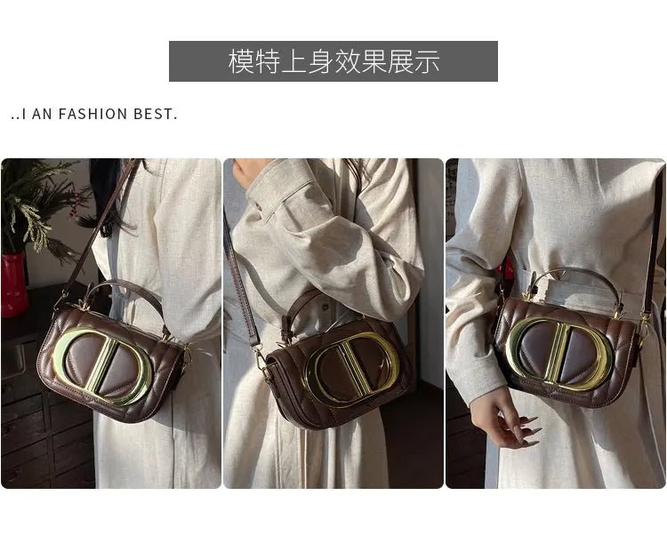 Luxury Chic Designer Diaper Bag For Women Large Capacity Tote Elegant Leather Crossbody Handbag For Fashionable And Practical - Tara's Tiny Treasures