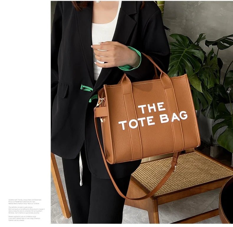 Luxury Designer Bag Tote Women Handbags Letter Shoulder Bags Brands Soft PU Shopper Purses Crossbody Bags for Women Clutch - Tara's Tiny Treasures