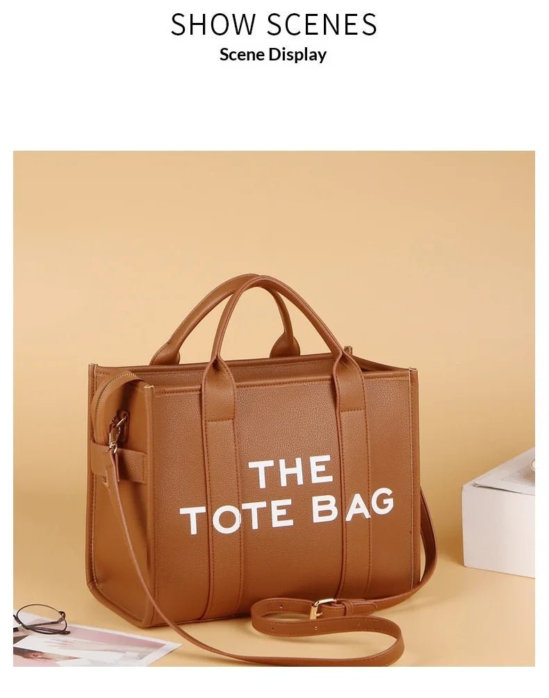 Luxury Designer Bag Tote Women Handbags Letter Shoulder Bags Brands Soft PU Shopper Purses Crossbody Bags for Women Clutch - Tara's Tiny Treasures