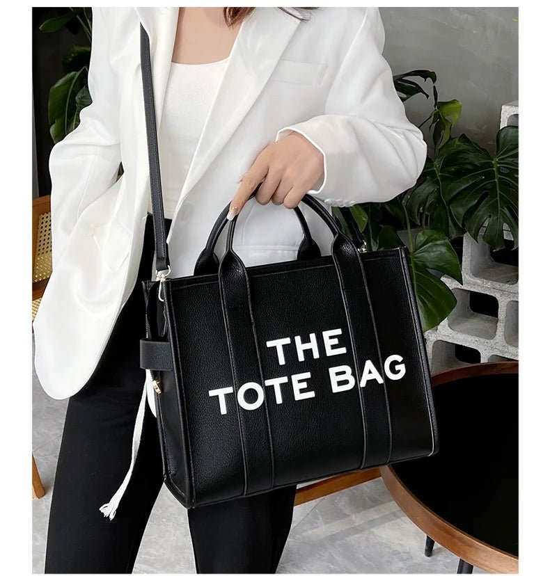 Luxury Designer Bag Tote Women Handbags Letter Shoulder Bags Brands Soft PU Shopper Purses Crossbody Bags for Women Clutch - Tara's Tiny Treasures