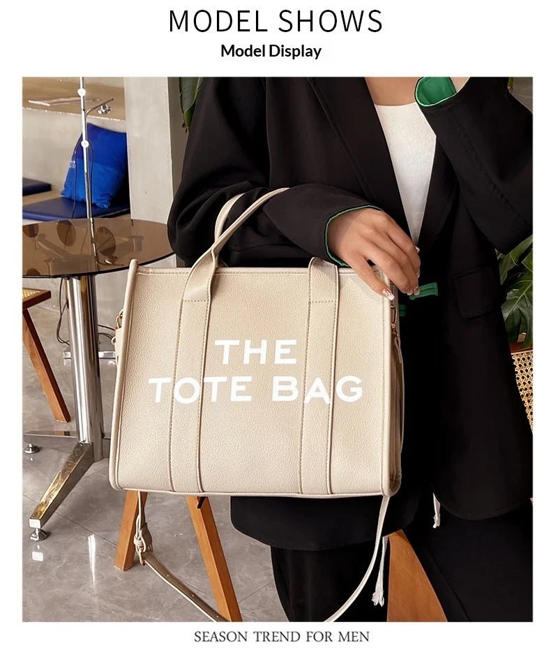 Luxury Designer Bag Tote Women Handbags Letter Shoulder Bags Brands Soft PU Shopper Purses Crossbody Bags for Women Clutch - Tara's Tiny Treasures