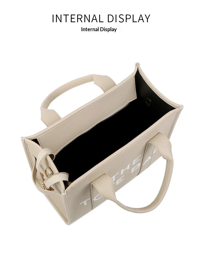 Luxury Designer Bag Tote Women Handbags Letter Shoulder Bags Brands Soft PU Shopper Purses Crossbody Bags for Women Clutch - Tara's Tiny Treasures