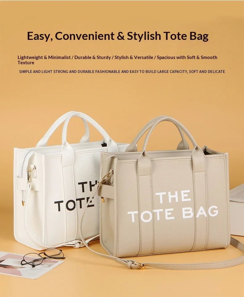 Luxury Designer Bag Tote Women Handbags Letter Shoulder Bags Brands Soft PU Shopper Purses Crossbody Bags for Women Clutch - Tara's Tiny Treasures