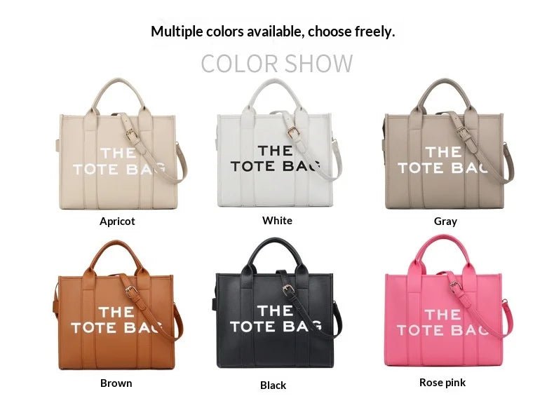 Luxury Designer Bag Tote Women Handbags Letter Shoulder Bags Brands Soft PU Shopper Purses Crossbody Bags for Women Clutch - Tara's Tiny Treasures