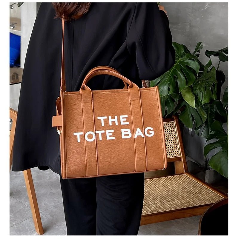 Luxury Designer Bag Tote Women Handbags Letter Shoulder Bags Brands Soft PU Shopper Purses Crossbody Bags for Women Clutch - Tara's Tiny Treasures