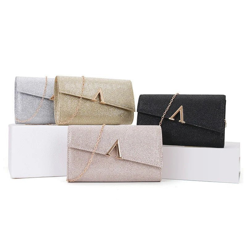 Luxury Designer Evening Bags for Women Glitter Handbag Elegant Dance Purses with Chain Strap Women's Handbags Sequin Clutch Bags - Tara's Tiny Treasures