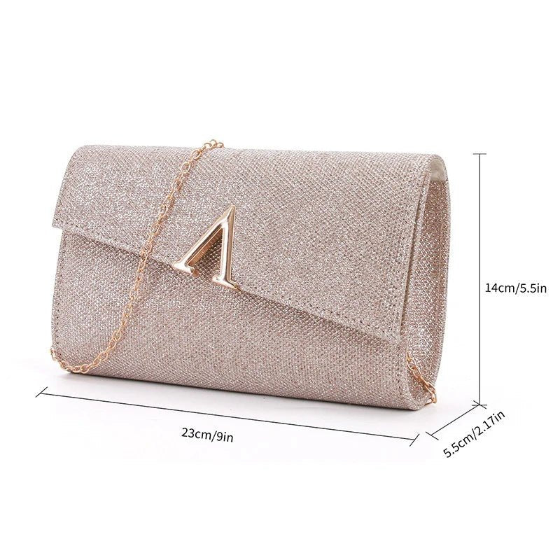 Luxury Designer Evening Bags for Women Glitter Handbag Elegant Dance Purses with Chain Strap Women's Handbags Sequin Clutch Bags - Tara's Tiny Treasures