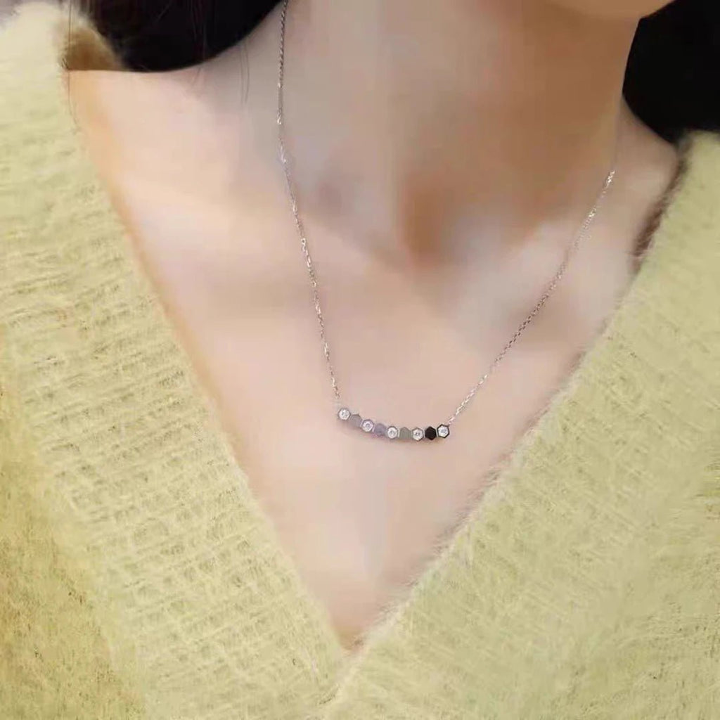 Luxury Jewelry 925 Pure Silver Women's Necklace.Trendy Wedding Jewelry Accessories Holiday Gifts - Tara's Tiny Treasures