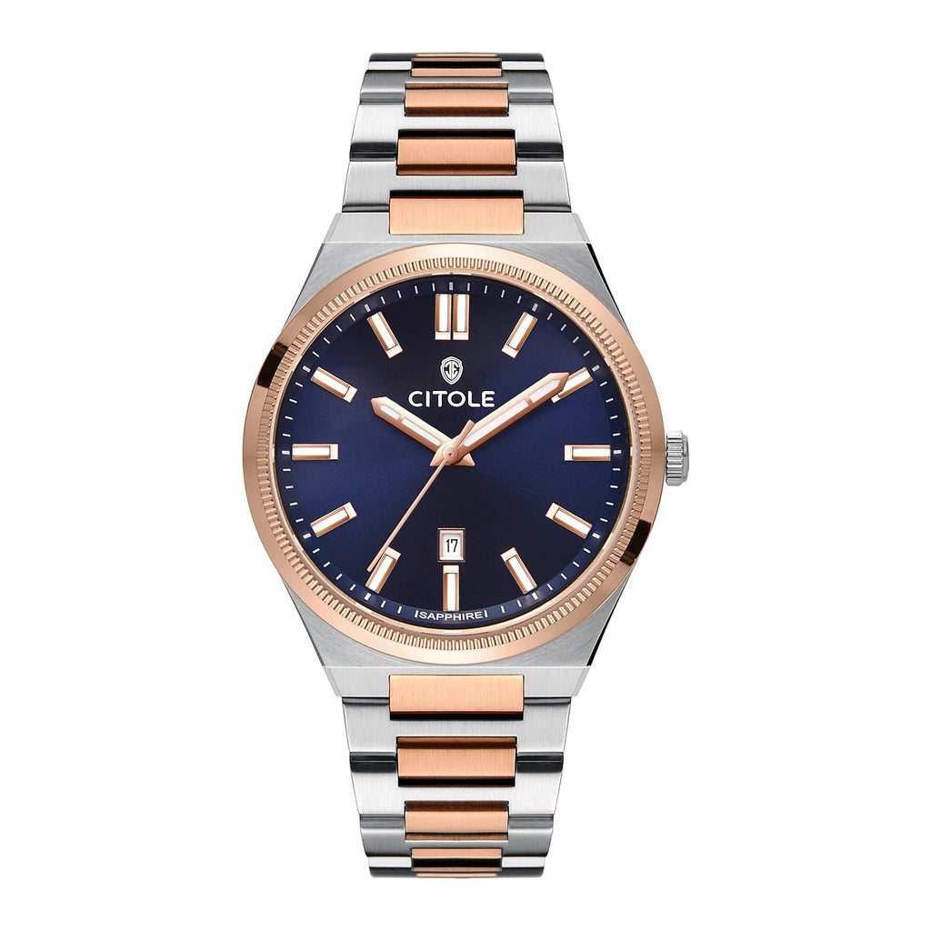 Luxury Sports Watch for Men Waterproof Stainless Steel MIYOTA 2115 Quartz Movement CT7010G - Tara's Tiny Treasures