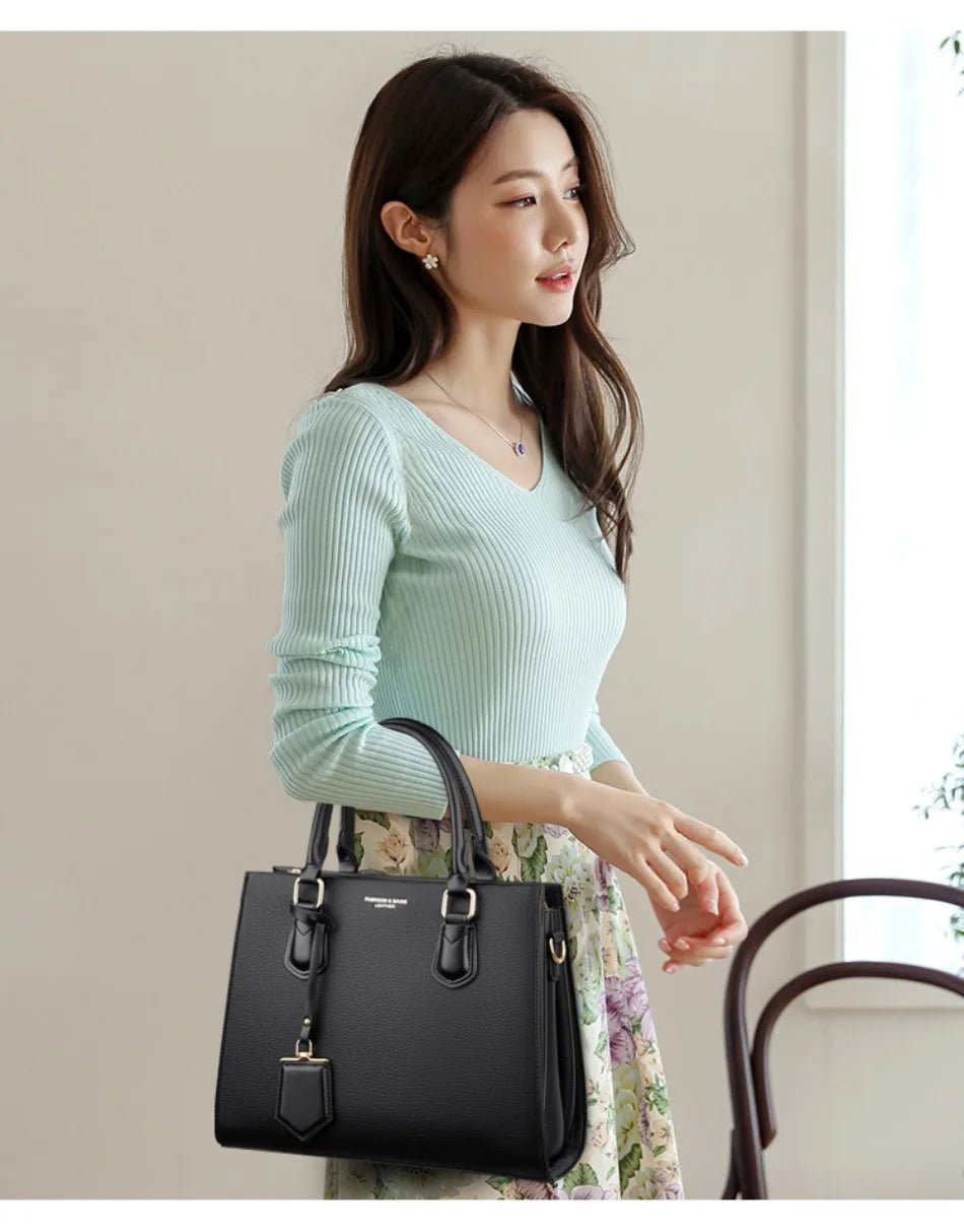 Luxury Women's Handbags 3 Layers Large Capacity Women Shoulder Bags Top Quality PU Leather Commute Crossbody Bags For Women Sac - Tara's Tiny Treasures
