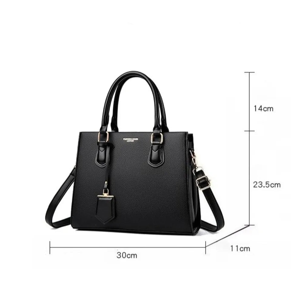 Luxury Women's Handbags 3 Layers Large Capacity Women Shoulder Bags Top Quality PU Leather Commute Crossbody Bags For Women Sac - Tara's Tiny Treasures