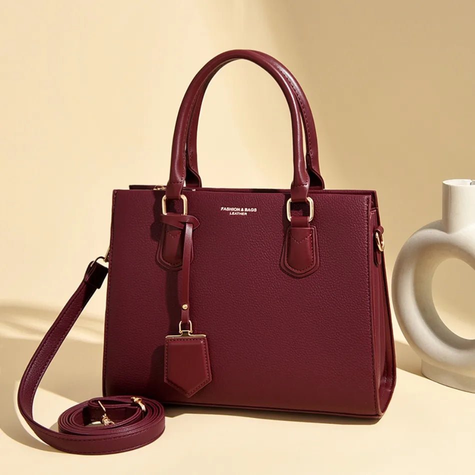 Luxury Women's Handbags 3 Layers Large Capacity Women Shoulder Bags Top Quality PU Leather Commute Crossbody Bags For Women Sac - Tara's Tiny Treasures