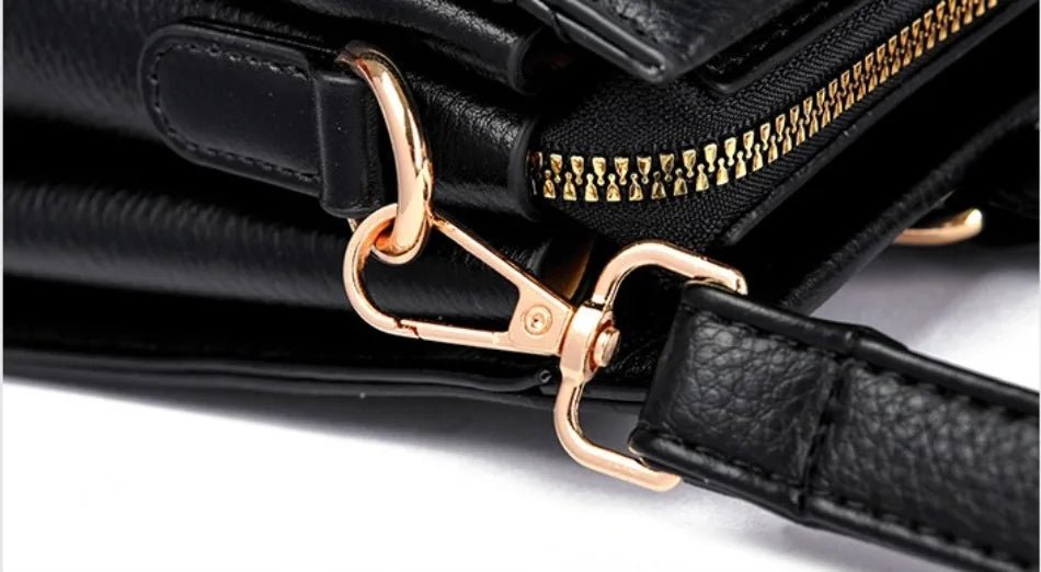 Luxury Women's Handbags 3 Layers Large Capacity Women Shoulder Bags Top Quality PU Leather Commute Crossbody Bags For Women Sac - Tara's Tiny Treasures