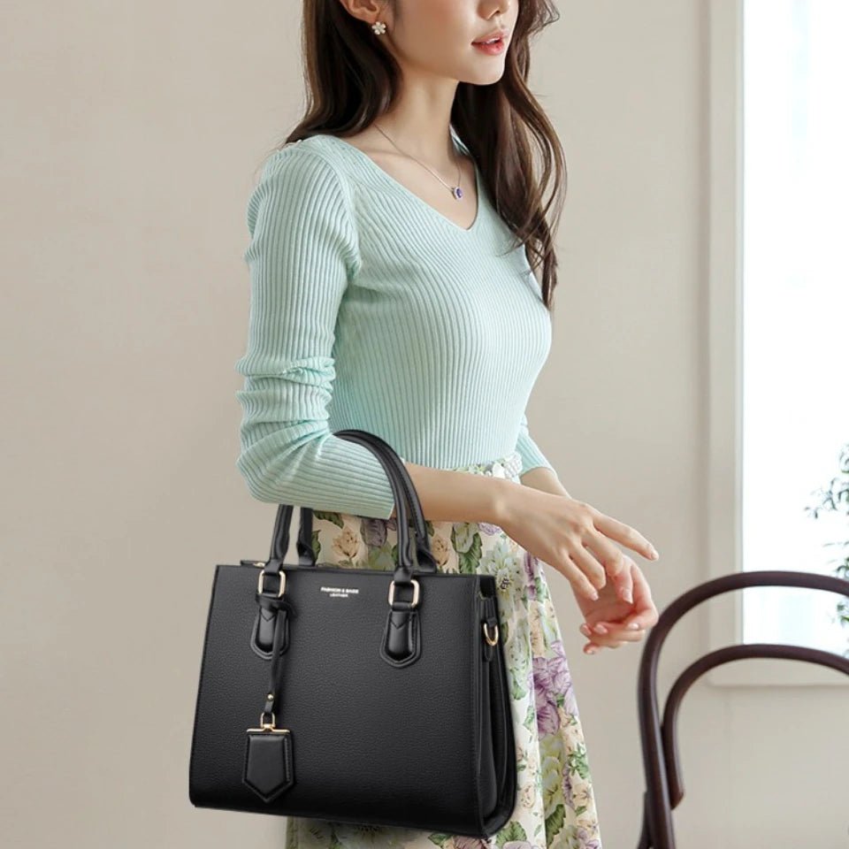 Luxury Women's Handbags 3 Layers Large Capacity Women Shoulder Bags Top Quality PU Leather Commute Crossbody Bags For Women Sac - Tara's Tiny Treasures