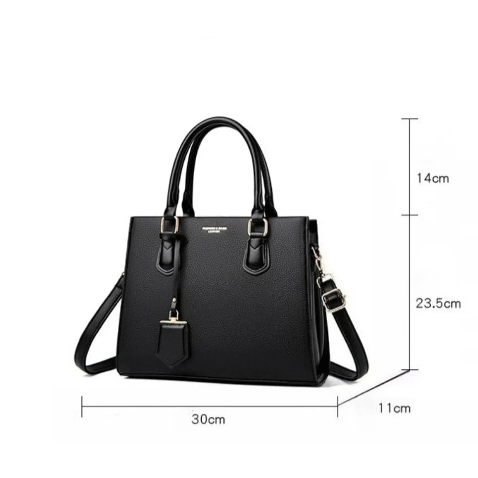 Luxury Women's Handbags 3 Layers Large Capacity Women Shoulder Bags Top Quality PU Leather Commute Crossbody Bags For Women Sac - Tara's Tiny Treasures