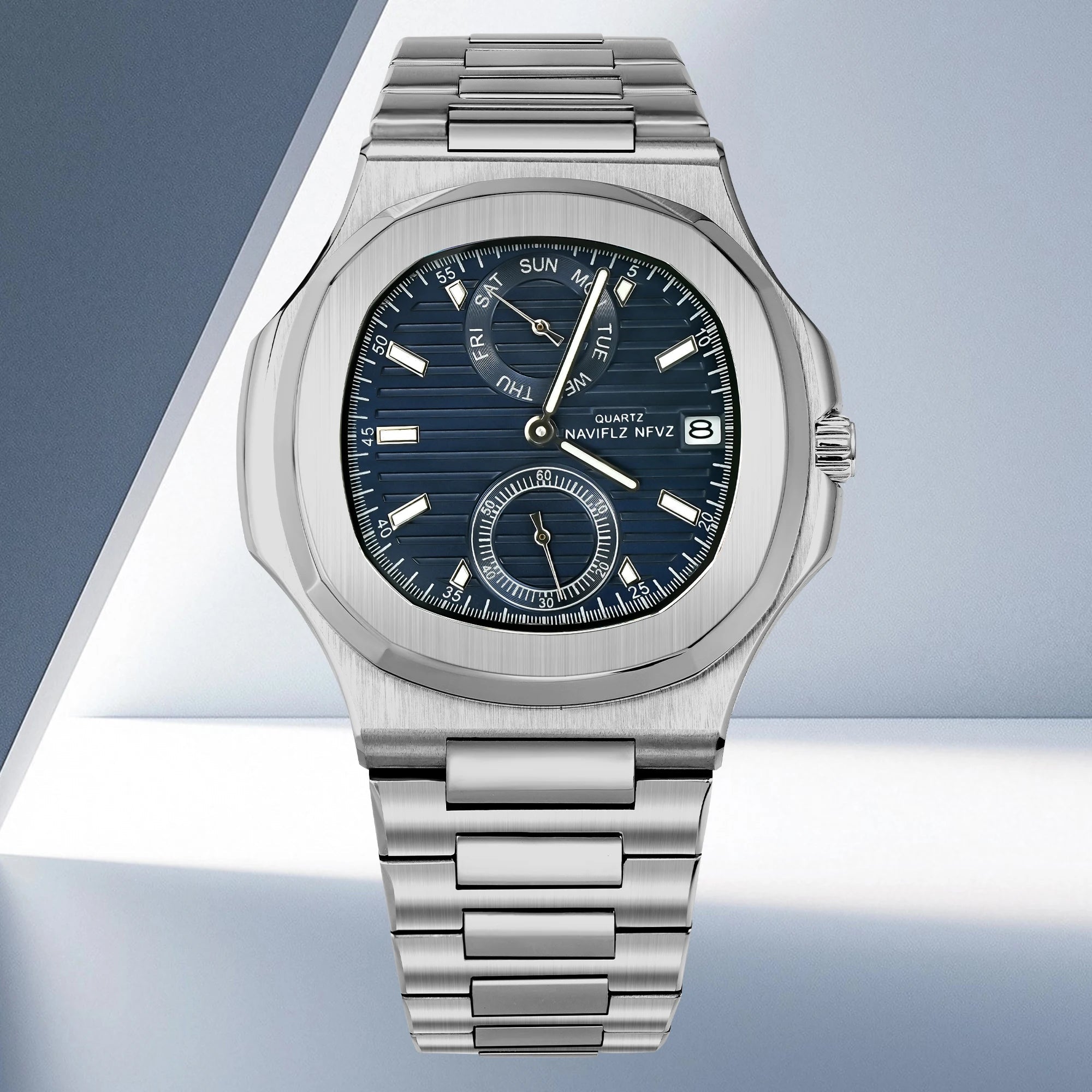 Men Watches TOP Luxury Brand Chronograph Sports Clock Men Quartz Stainless Steel Watch Male Business Wristwatch Waterproof - Tara's Tiny Treasures