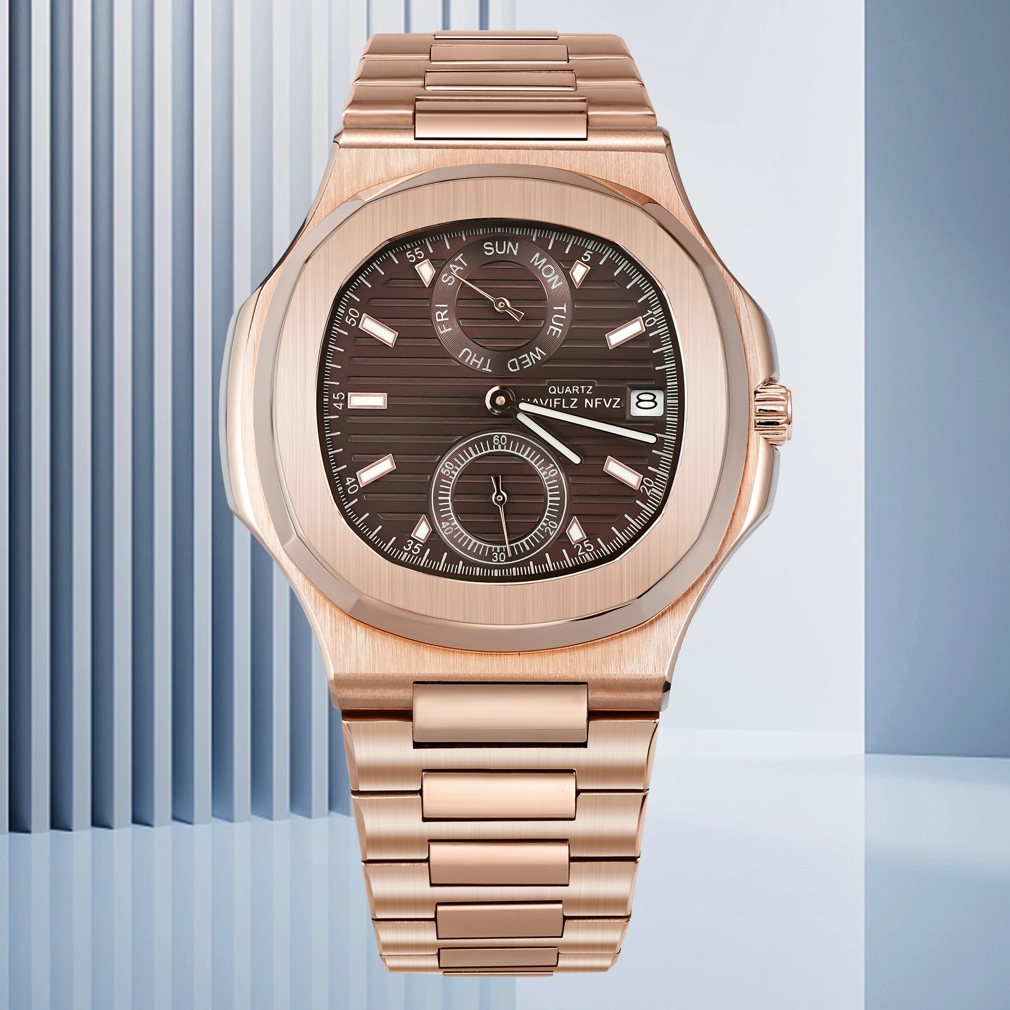 Men Watches TOP Luxury Brand Chronograph Sports Clock Men Quartz Stainless Steel Watch Male Business Wristwatch Waterproof - Tara's Tiny Treasures