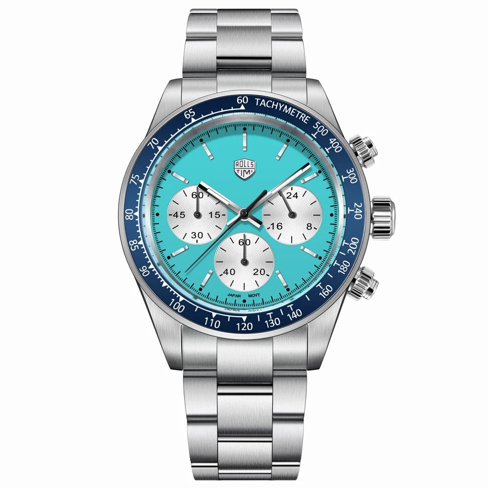Men's Watch 2026 New RollsTimi Luxury Luminous Quartz Watches For Man Gift Waterproof Stainless Steel Chronograph Man Clocks - Tara's Tiny Treasures