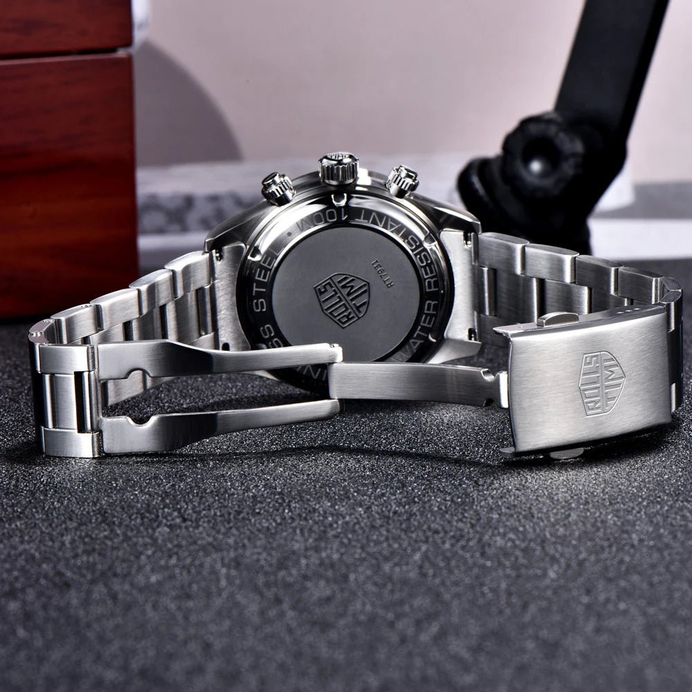 Men's Watch 2026 New RollsTimi Luxury Luminous Quartz Watches For Man Gift Waterproof Stainless Steel Chronograph Man Clocks - Tara's Tiny Treasures