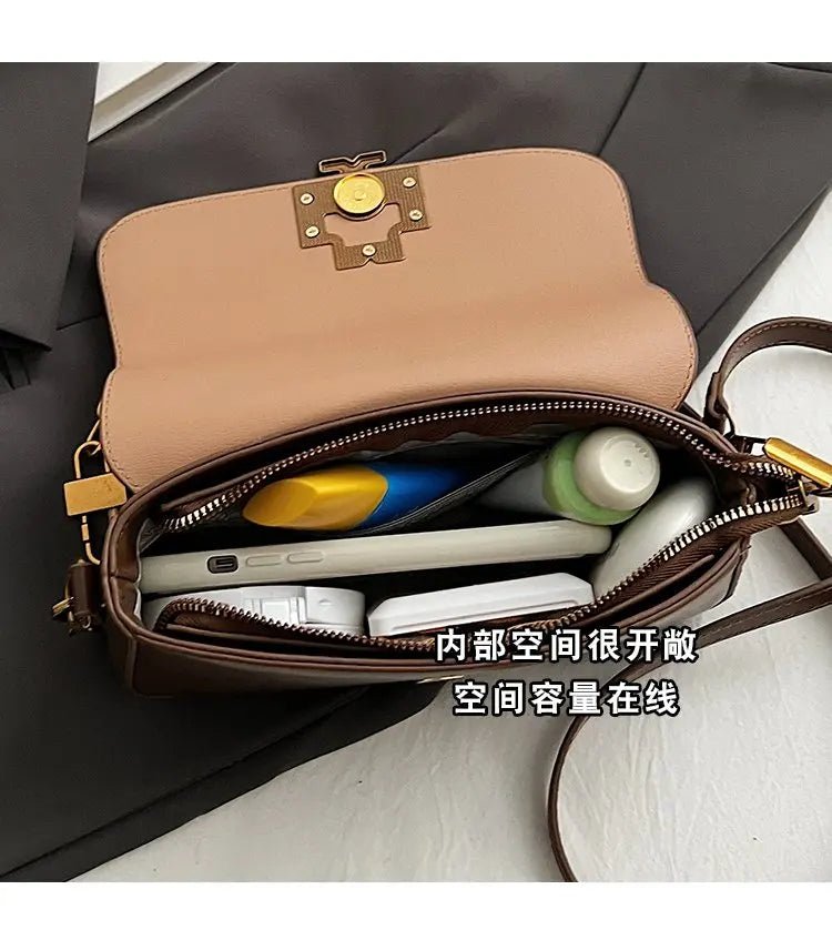 Minimalist Diaper Bag Women's Leather Crossbody Bag Luxury Vintage Tote Designer Large Capacity Elegant And Stylish - Tara's Tiny Treasures