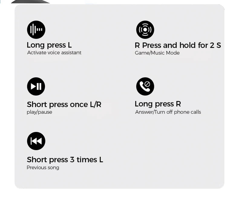 MINISO MS188 Bluetooth Earphone AI Translation Earbuds HD LED Screen OWS Sport Wireless Headphones Long Battery Life - Tara's Tiny Treasures
