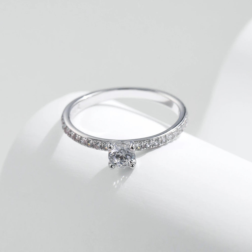 MODIAN D Color Moissanite Ring Delicate Square 925 Sterling Silver Lab Diamond Ring For Women Wedding Statement Jewelry - Tara's Tiny Treasures