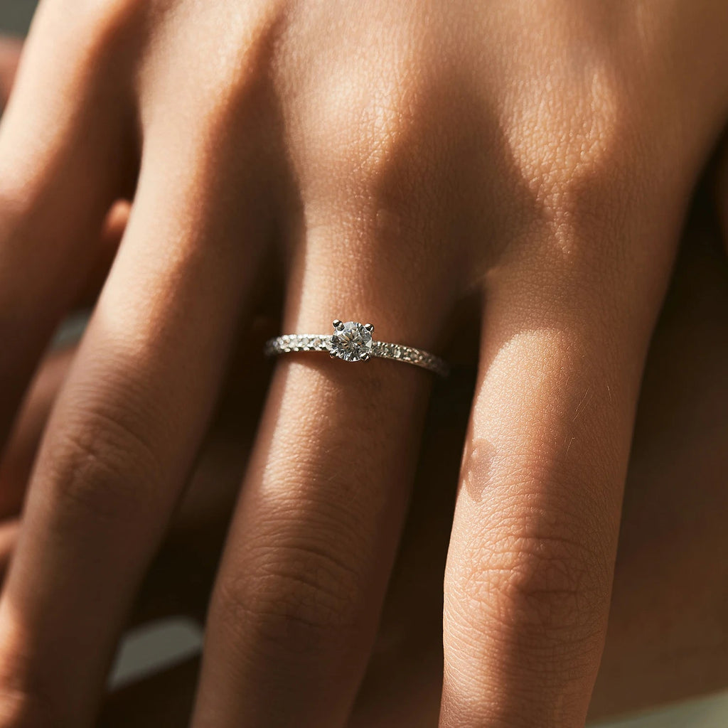 MODIAN D Color Moissanite Ring Delicate Square 925 Sterling Silver Lab Diamond Ring For Women Wedding Statement Jewelry - Tara's Tiny Treasures