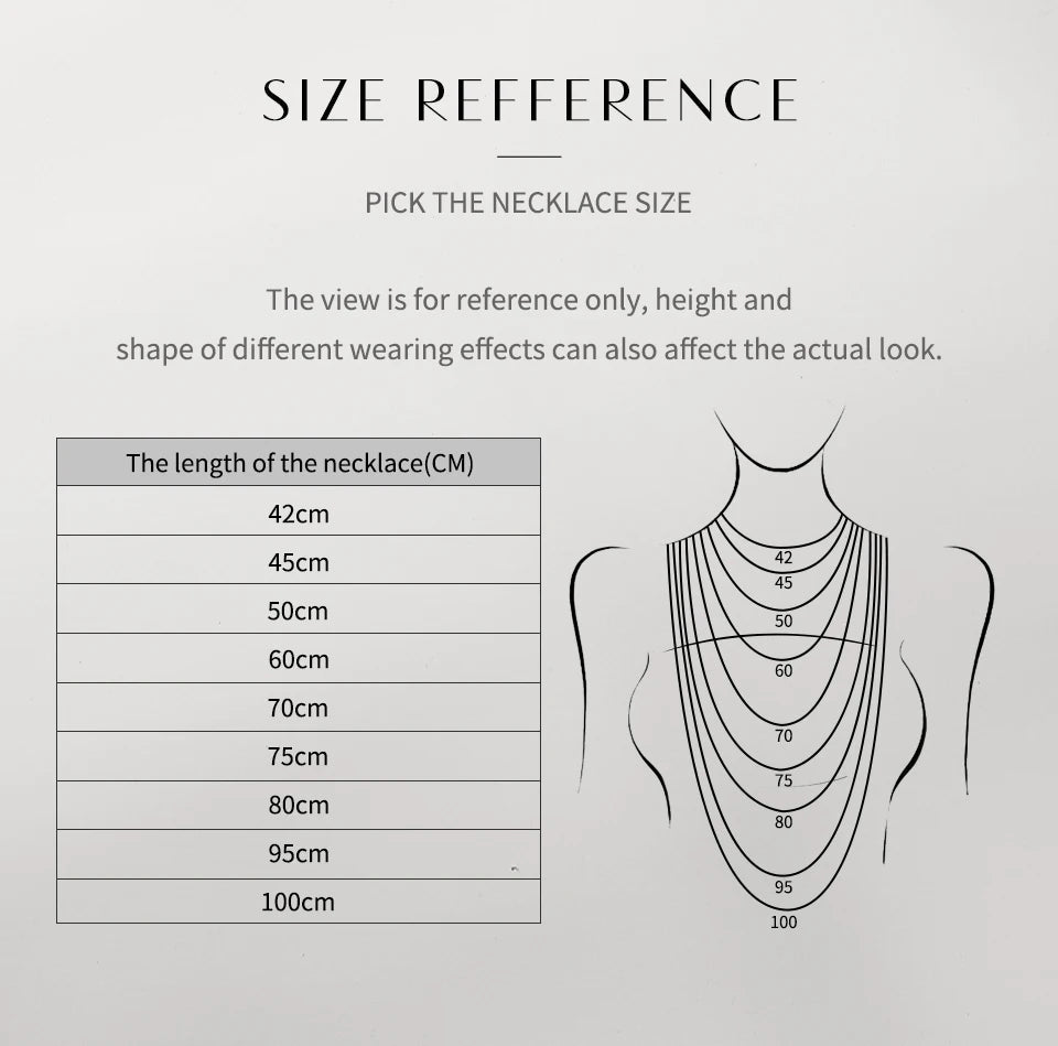 Moissanite Diamond 6.5mm 1CT Necklace For Woman Pendant 925 Silver Necklace For Women Chains Party Bridal Fine Jewelry - Tara's Tiny Treasures