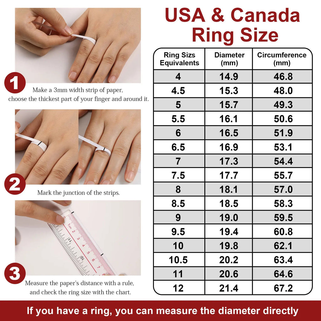 Moissanite Ring 925 Sterling Silver Original Certified 18K White Gold Plated 2ct Diamond Engagement Rings for Women Fine Jewelry - Tara's Tiny Treasures