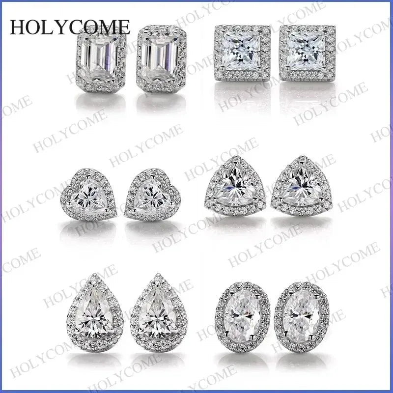 Moissanite Ring 925 Sterling Silver Plated Exquisite Diamond VVS Top Quality Shiny Gems Jewelry Gifts for Someone Important - Tara's Tiny Treasures