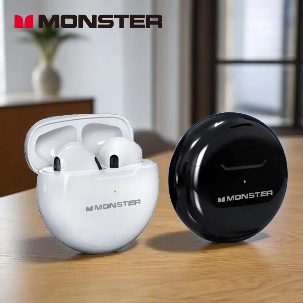 MONSTER Bluetooth Hardphones TWS Wireless Earphones HD Sound Quality Sweatproof Earbuds Suitable For Sports Wireless Headset - Tara's Tiny Treasures