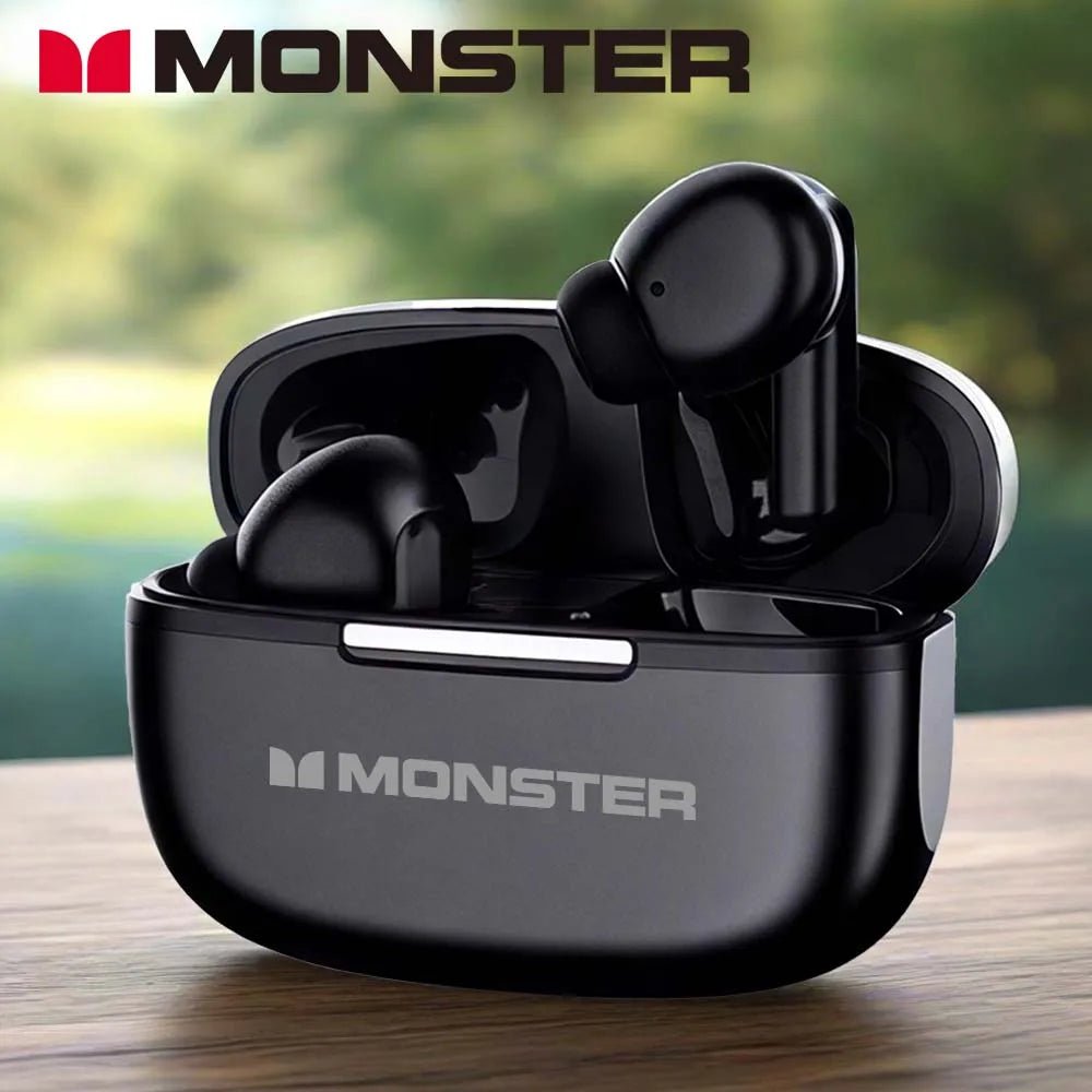 MONSTER Bluetooth Headphones TWS Bluetooth5.3 Wireless Earbud Noise Reduction Eardphone Touch Control Headset no delay for game - Tara's Tiny Treasures