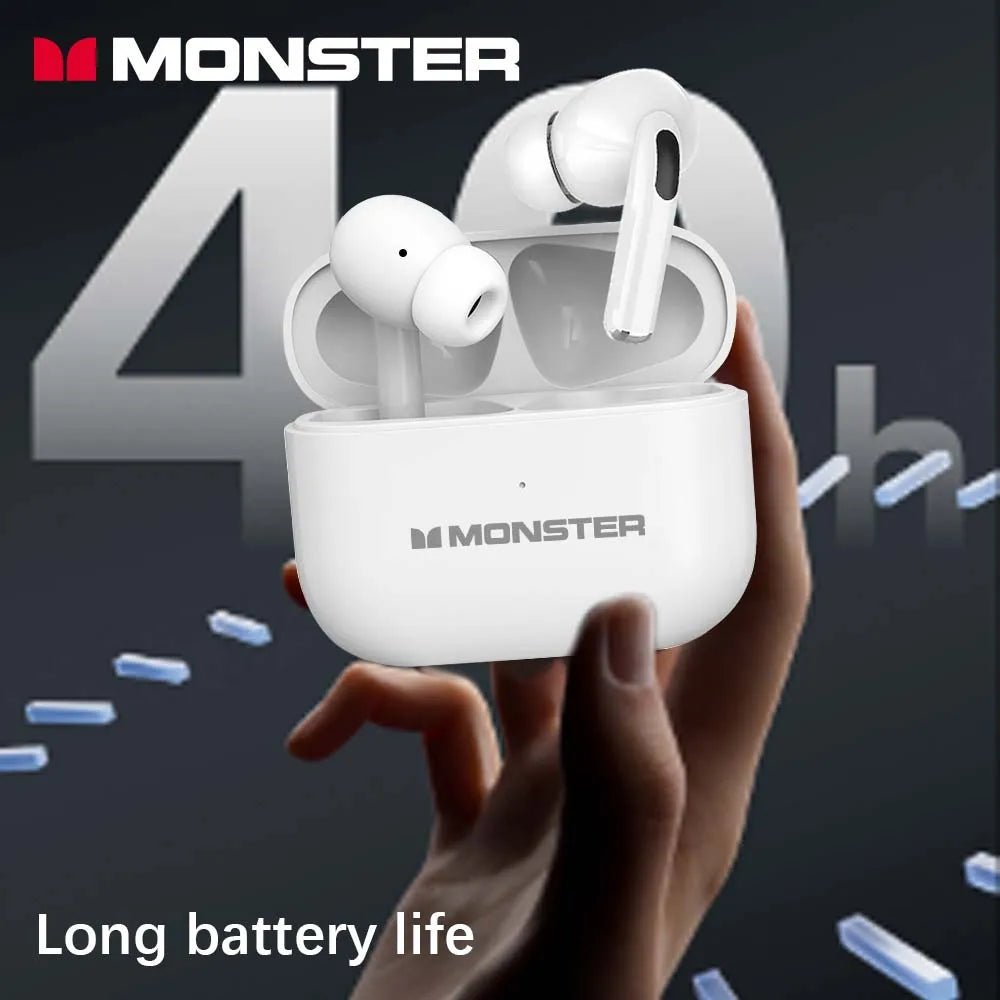 MONSTER Bluetooth Headphones TWS Bluetooth5.3 Wireless Earbud Noise Reduction Eardphone Touch Control Headset no delay for game - Tara's Tiny Treasures