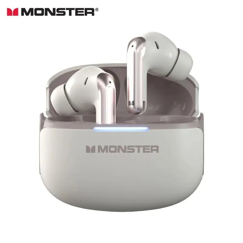 Monster D02 Wireless Bluetooth Headphones - In-ear TWS Headphones - Active Noise Cancellation, Waterproof, Sweatproof - Tara's Tiny Treasures