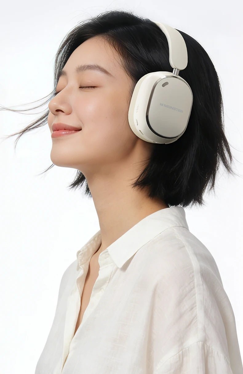 Monster GH01 head-mounted wireless Bluetooth earphones for mobile phones, computers, gaming, and e-sports, featuring low latency - Tara's Tiny Treasures