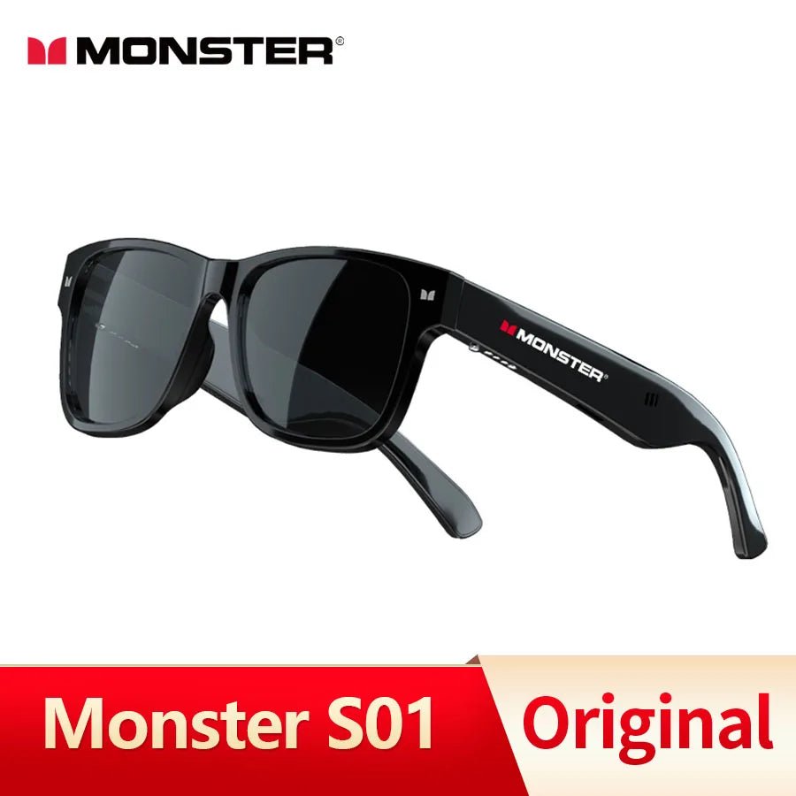 Monster Glasses Headset Wireless Bluetooth 5.0 Sunglasses Outdoor Sport earphone Calling Music Eyeglasses - Tara's Tiny Treasures